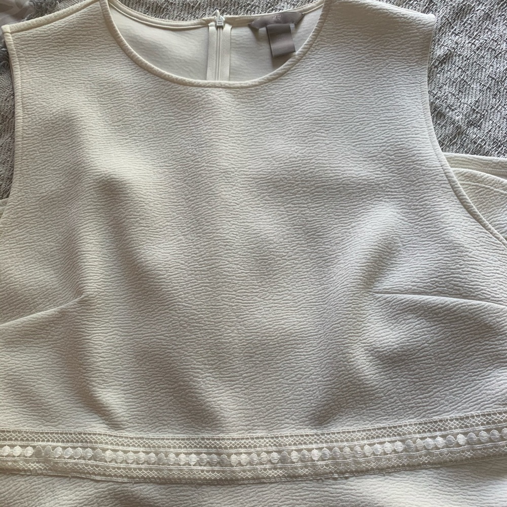 Cream Color Embroidered Dress 👗